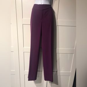 Tahari womens purple dress pants size 8 w tall inseam